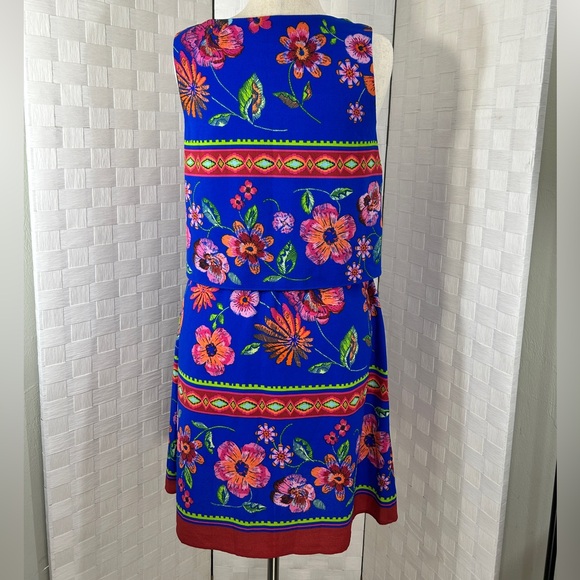 Rabbit Rabbit Rabbit Blue and Red Floral Dress - Picture 4 of 9